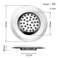 1PCS Kitchen Sink Filter Stainless Steel Mesh Sink Strainer Filter Bathroom Sink Strainer Drain Hole Filter Trap Waste Screen
